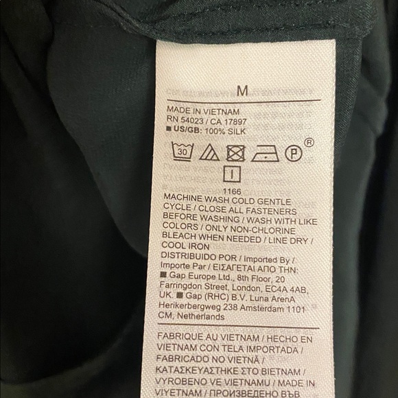 BR Silk Button Down Forest Green - Picture 5 of 11